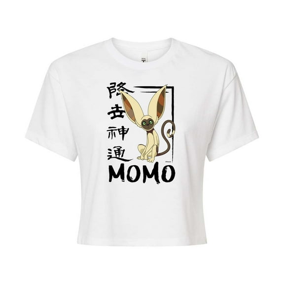Avatar: The Last Airbender - Momo cute - Juniors Cropped Cotton Blend T-Shirt