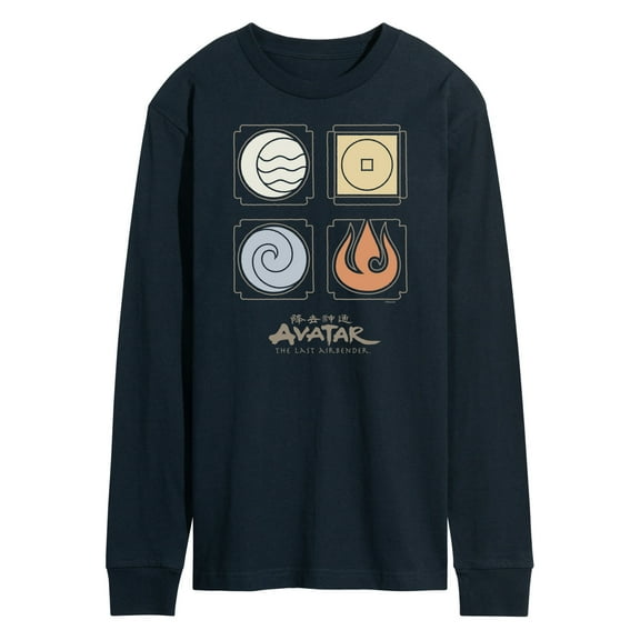 Avatar - The Last Airbender - Nations Symbols - Men's Long Sleeve T-Shirt