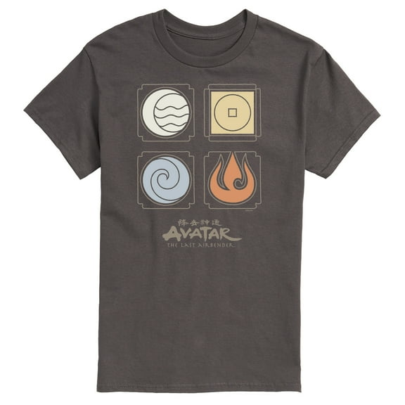 Avatar - The Last Airbender - Nations Symbols - Men's Short Sleeve Graphic T-Shirt