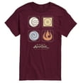 thumbnail image 1 of Avatar - The Last Airbender - Nations Symbols - Men's Short Sleeve Graphic T-Shirt, 1 of 5