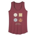 thumbnail image 1 of Avatar - The Last Airbender - Nations Symbols - Women's Racerback Tank Top, 1 of 5