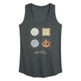 thumbnail image 1 of Avatar - The Last Airbender - Nations Symbols - Women's Racerback Tank Top, 1 of 5
