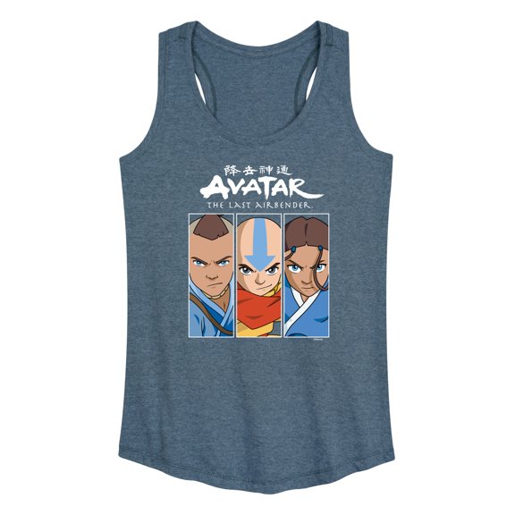 Avatar - The Last Airbender - Sokka Aang Katara - Women's Racerback Tank Top