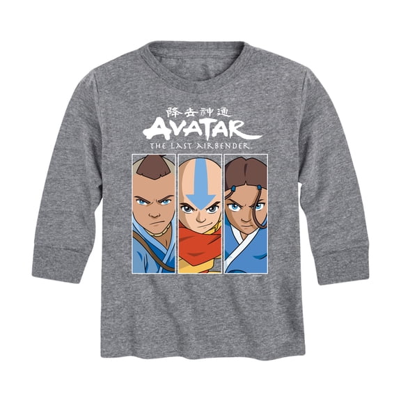 Avatar - The Last Airbender - Sokka Aang Katara - Youth Long Sleeve Graphic T-Shirt