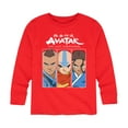 thumbnail image 1 of Avatar - The Last Airbender - Sokka Aang Katara - Youth Long Sleeve Graphic T-Shirt, 1 of 5