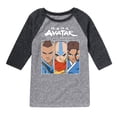 thumbnail image 1 of Avatar - The Last Airbender - Sokka Aang Katara - Youth Raglan Graphic T-Shirt, 1 of 5
