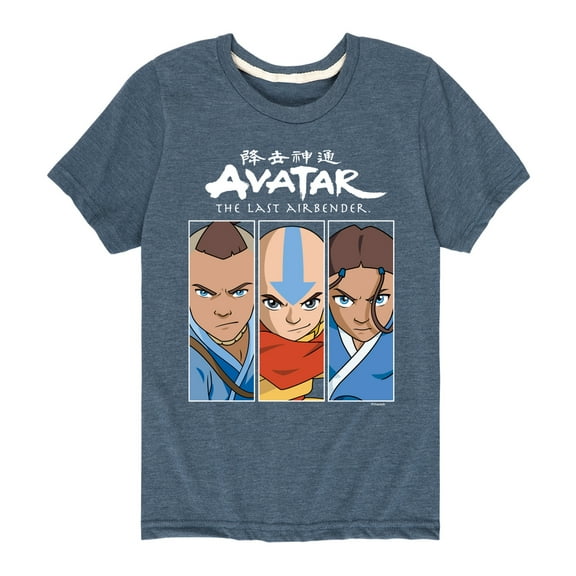 Avatar - The Last Airbender - Sokka Aang Katara - Youth Short Sleeve Graphic T-Shirt