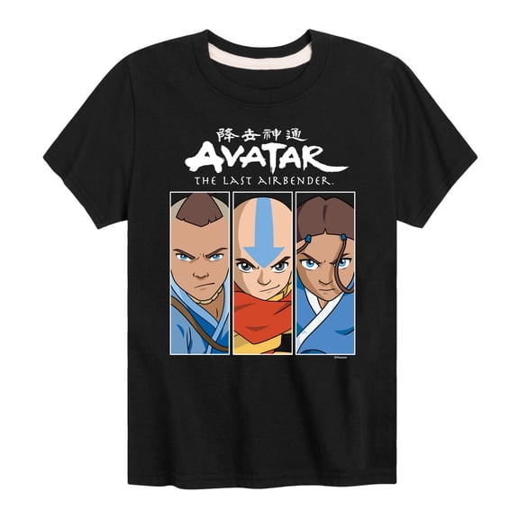 Avatar - The Last Airbender - Sokka Aang Katara - Youth Short Sleeve Graphic T-Shirt