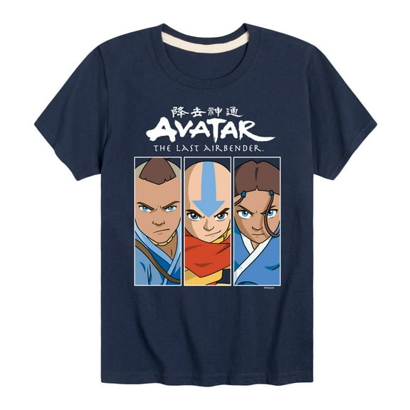Avatar - The Last Airbender - Sokka Aang Katara - Youth Short Sleeve Graphic T-Shirt