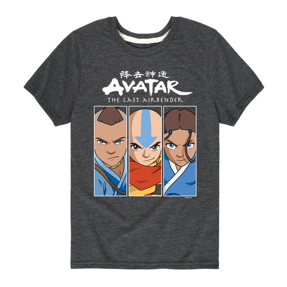Avatar - The Last Airbender - Sokka Aang Katara - Youth Short Sleeve Graphic T-Shirt