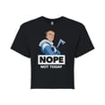 thumbnail image 1 of Avatar - The Last Airbender - Sokka Nope - Juniors Cropped Cotton Blend T-Shirt, 1 of 5