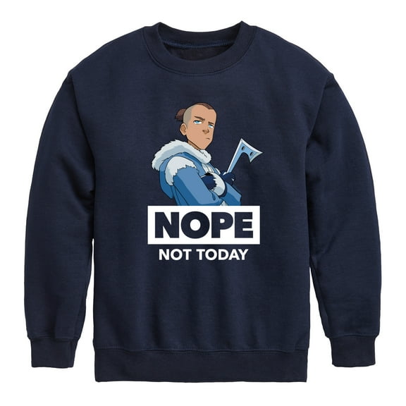 Avatar - The Last Airbender - Sokka Nope - Youth Crewneck Fleece Sweatshirt