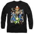 thumbnail image 1 of Avatar The Last Airbender Team Avatar Elements Unisex Adult Long-Sleeve T Shirt (Large) Black, 1 of 2