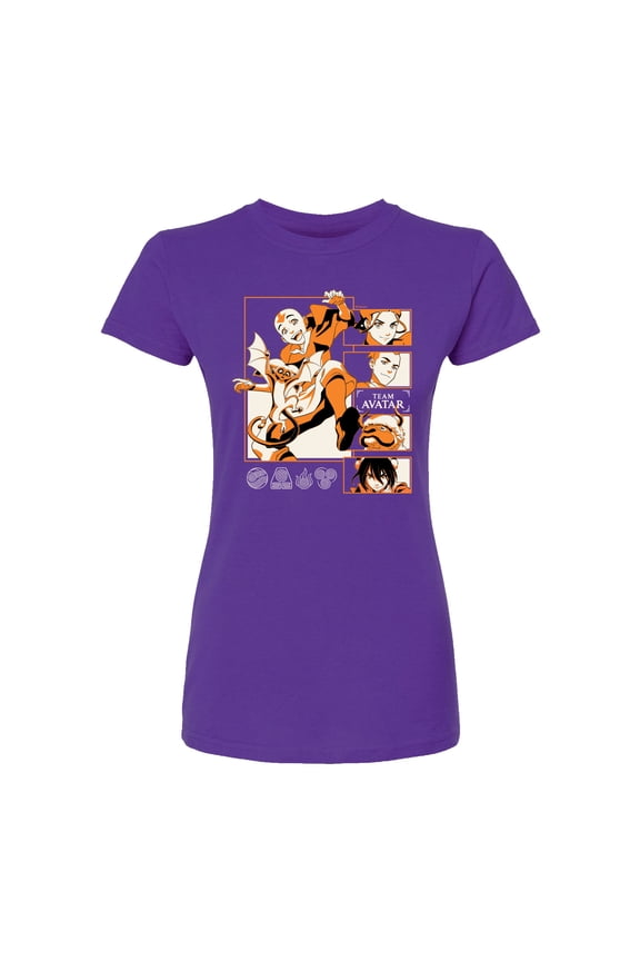 - Team Avatar -Juniors Fitted Short Sleeve Graphic T-Shirt