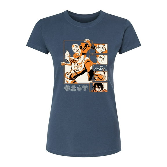 Avatar - The Last Airbender - Team Avatar -Juniors Fitted Short Sleeve Graphic T-Shirt