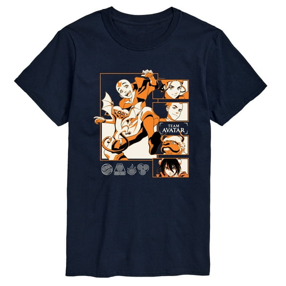 Avatar - The Last Airbender - Team Avatar -Men's Short Sleeve Graphic T-Shirt