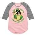 thumbnail image 1 of Avatar - The Last Airbender - Toph Melon Lord - Youth Girls Raglan Graphic T-Shirt, 1 of 5