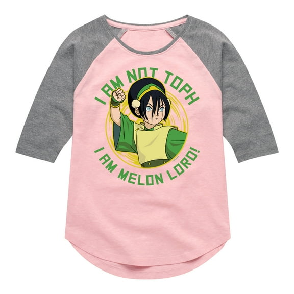 Avatar - The Last Airbender - Toph Melon Lord - Youth Girls Raglan Graphic T-Shirt