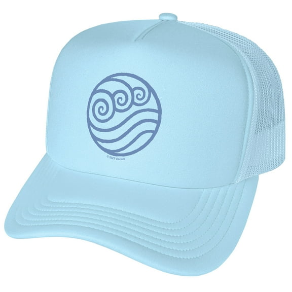 Avatar: The Last Airbender Water Bending Symbol Foam Snapback Trucker Hat - Unisex for Men and Women