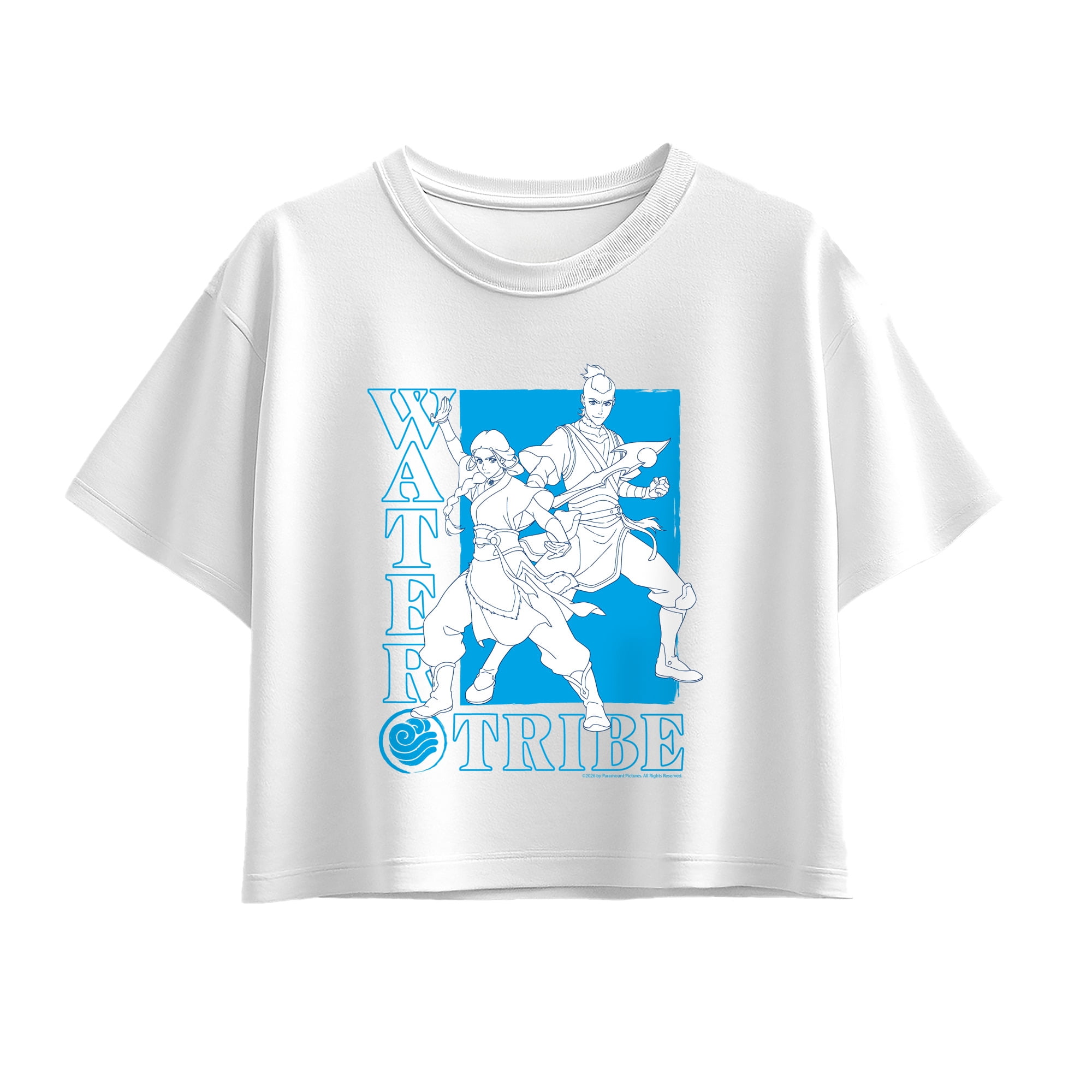 Avatar: The Last Airbender - Water Girls' Short Sleeve Boxy Graphic T ...