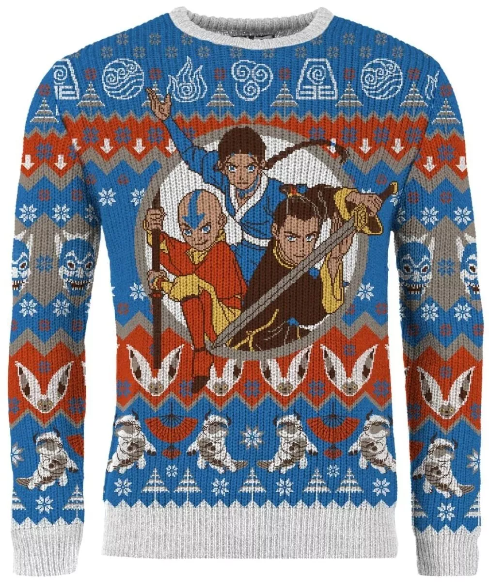Avatar The Last Airbender White Lotus Winter Wear Ugly Christmas Sweater