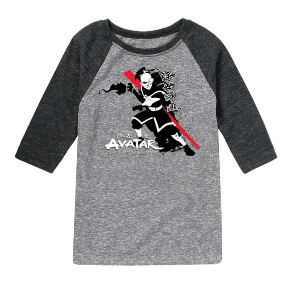 Avatar - The Last Airbender - Zuko Fire Nation - Youth Raglan Graphic T-Shirt