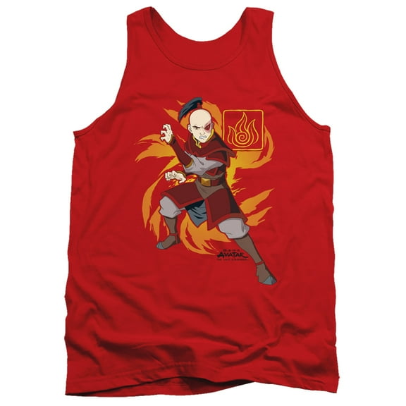 Avatar The Last Airbender Zuko Flame Burst Unisex Adult Tank Top