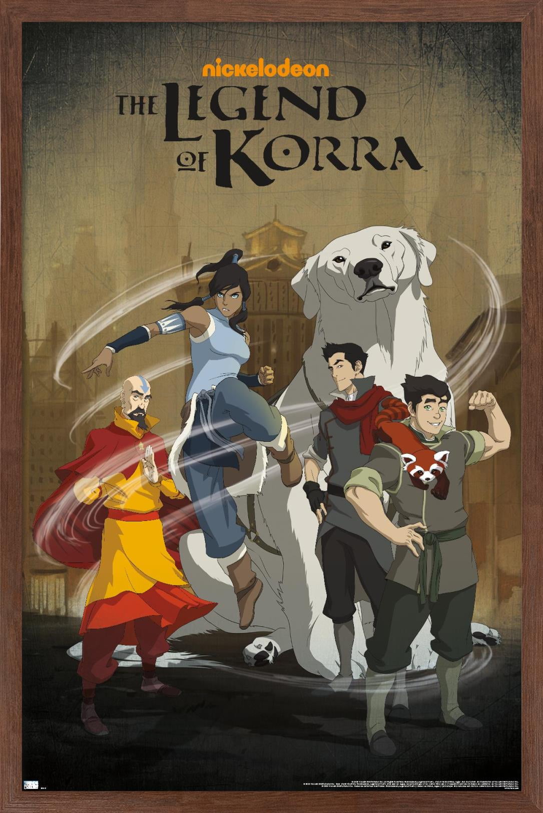 Avatar: The Legend of Korra - Group Wall Poster, 14.725" x 22.375", Framed