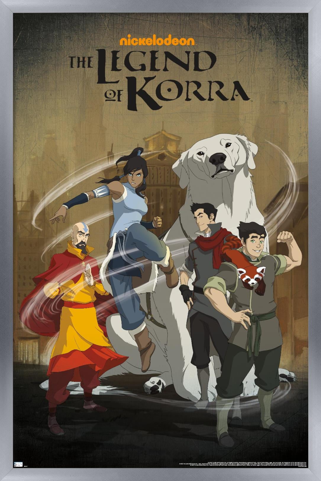 Avatar: The Legend of Korra - Group Wall Poster, 22.375" x 34", Framed