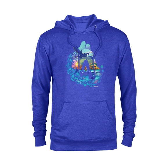 Avatar: The Way of Water Above and Below the Waves - Pullover Hoodie for Adults - Customized-Royal Heather