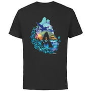 20TH CENTURY STUDIOS Avatar: The Way of Water Above and Below the Waves - Short Sleeve Cotton T-Shirt for Adults - Customized-Black