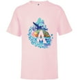 thumbnail image 1 of Avatar: The Way of Water Above and Below the Waves - Short Sleeve T-Shirt for Kids - Customized-Soft Pink, 1 of 5