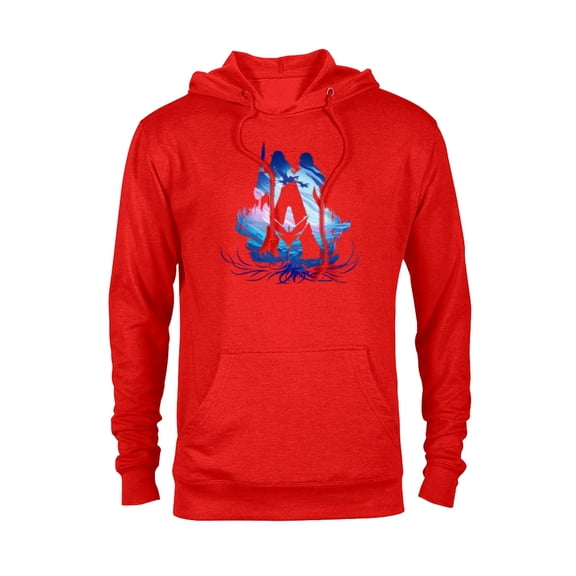 Avatar: The Way of Water Avatar A Logo Banshee Illustrated - Pullover Hoodie for Adults - Customized-Red Heather