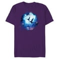thumbnail image 1 of Avatar: The Way of Water Banshee Na’vi Night Flight - Short Sleeve Blended T-Shirt for Adults - Customized-Purple, 1 of 5