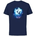 thumbnail image 1 of Avatar: The Way of Water Banshee Na’vi Night Flight - Short Sleeve Cotton T-Shirt for Adults - Customized-Navy, 1 of 5