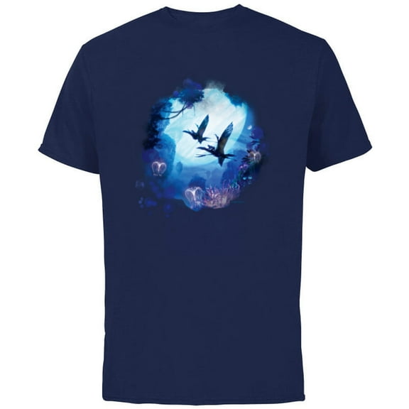 Avatar: The Way of Water Banshee Na’vi Night Flight - Short Sleeve Cotton T-Shirt for Adults - Customized-Navy
