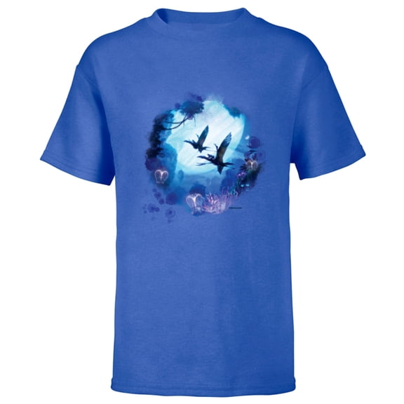Avatar: The Way of Water Banshee Na’vi Night Flight - Short Sleeve T-Shirt for Kids - Customized-Royal