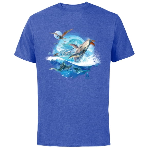 Avatar: The Way of Water Creatures of Sea and Sky - Short Sleeve Cotton T-Shirt for Adults - Customized-Royal Heather