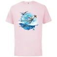 thumbnail image 1 of Avatar: The Way of Water Creatures of Sea and Sky - Short Sleeve Cotton T-Shirt for Adults - Customized-Soft Pink, 1 of 5
