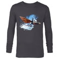 thumbnail image 1 of Avatar: The Way of Water Jake Sully Riding Skimwing Painted - Long Sleeve T-Shirt for Men - Customized-Charcoal Heather, 1 of 5
