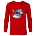 thumbnail image 1 of Avatar: The Way of Water Jake Sully Riding Skimwing Painted - Long Sleeve T-Shirt for Men - Customized-New Red, 1 of 5