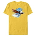 thumbnail image 1 of Avatar: The Way of Water Jake Sully Riding Skimwing Painted - Short Sleeve Blended T-Shirt for Adults - Customized-Yellow, 1 of 5