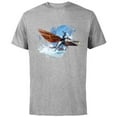 thumbnail image 1 of Avatar: The Way of Water Jake Sully Riding Skimwing Painted - Short Sleeve Cotton T-Shirt for Adults - Customized-Athletic Heather, 1 of 5