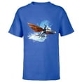 thumbnail image 1 of Avatar: The Way of Water Jake Sully Riding Skimwing Painted - Short Sleeve T-Shirt for Kids - Customized-Royal, 1 of 5