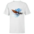 thumbnail image 1 of Avatar: The Way of Water Jake Sully Riding Skimwing Painted - Short Sleeve T-Shirt for Kids - Customized-White, 1 of 5