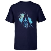 Avatar The Way of Water Jake and Neytiri A Logo Illustrated - Short Sleeve T-Shirt for Kids - Customized-Navy