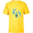 thumbnail image 1 of Avatar: The Way of Water Jake and Neytiri A Logo Illustrated - Short Sleeve T-Shirt for Kids - Customized-Yellow, 1 of 5
