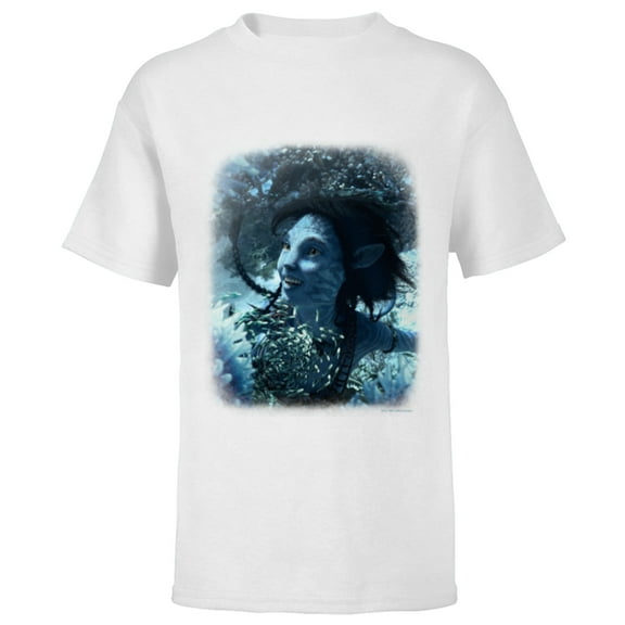 Avatar: The Way of Water Kiri Joy Beneath the Waves Na’vi - Short Sleeve T-Shirt for Kids - Customized-White