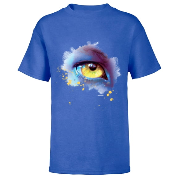 Avatar: The Way of Water Na’vi Golden Eye Watercolor - Short Sleeve T-Shirt for Kids - Customized-Royal