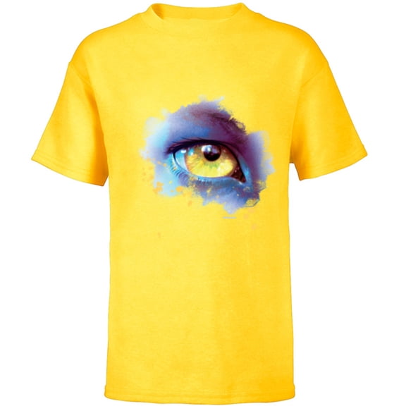 Avatar: The Way of Water Na’vi Golden Eye Watercolor - Short Sleeve T-Shirt for Kids - Customized-Sunflower